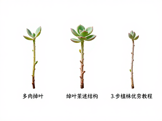 辨别茎干结构与生长点