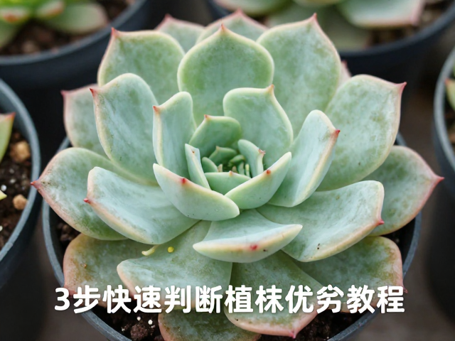 评估叶片饱满度与新芽迹象