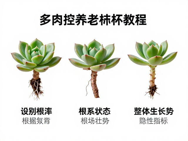 识别根系状态与整体生长势的隐性指标