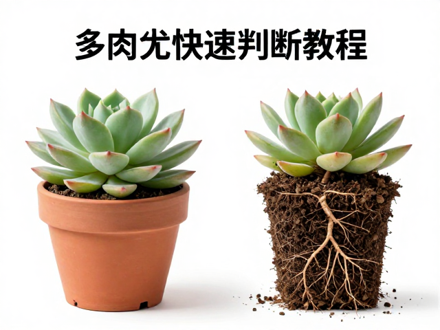 多肉植株优劣快速判断教程，带原盆原土更稳妥，无黑腐烂根
