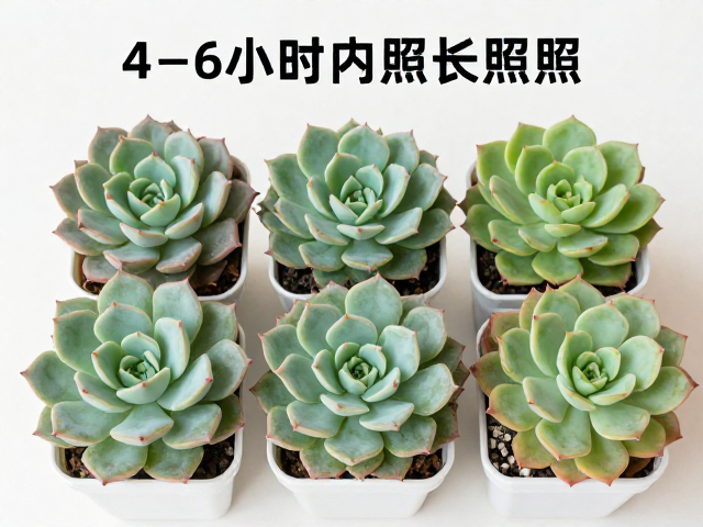 新手养多肉，每天4-6小时日照，推荐皮实不徒长品种