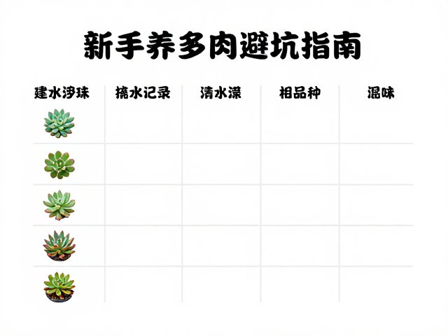 新手养多肉避坑指南，建立浇水记录，拒绝混淆相似品种