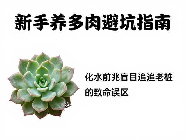 新手养多肉避坑指南，化水前兆与盲目追老桩的致命误区