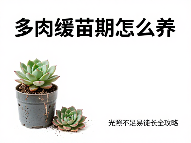 多肉缓苗期怎么养？防徒长用多菌灵，光照不足易徒长全攻略