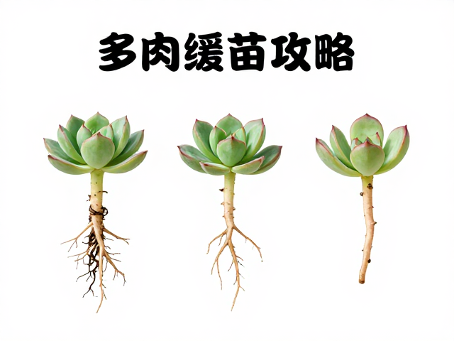 多肉缓苗全攻略，保留主根避徒长，光照周期与养护指南
