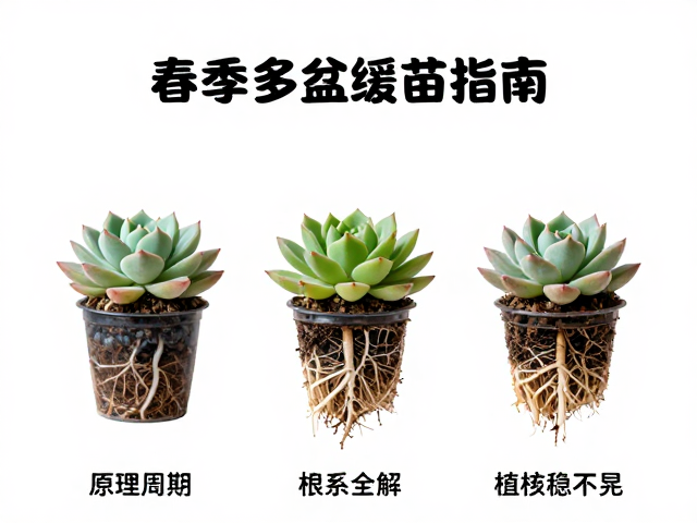 春季多肉换盆缓苗指南，原理周期全解，植株稳不晃