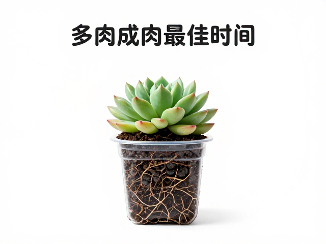 春季多肉成株换盆最佳时间，填土固定根系的完整操作指南