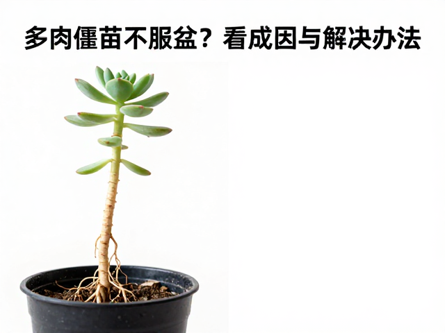 多肉僵苗不服盆？看成因与解决办法，新根长出后干湿循环稳定恢复