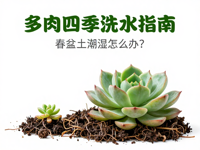 多肉四季浇水指南，春季恢复期防烂根，盆土潮湿怎么办？
