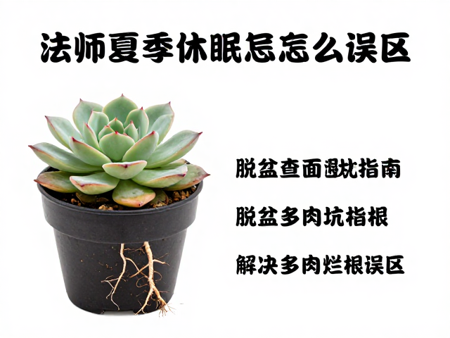 法师夏季休眠怎么浇水？脱盆查根，避坑指南，解决多肉烂根误区
