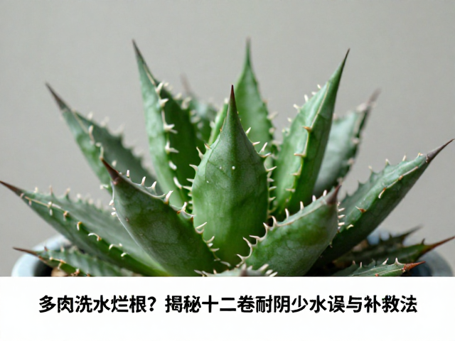多肉浇水烂根？揭秘十二卷耐阴少水误区与补救法