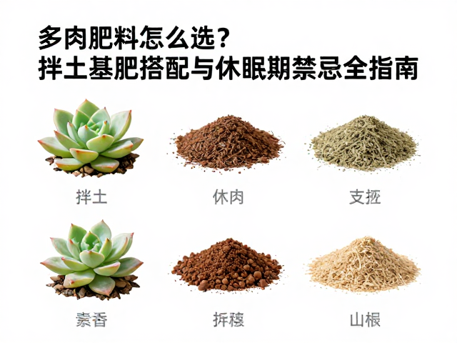 多肉肥料怎么选？拌土基肥搭配与休眠期禁忌全指南