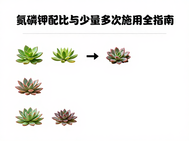 多肉肥料怎么选？氮磷钾配比与少量多次施用全指南