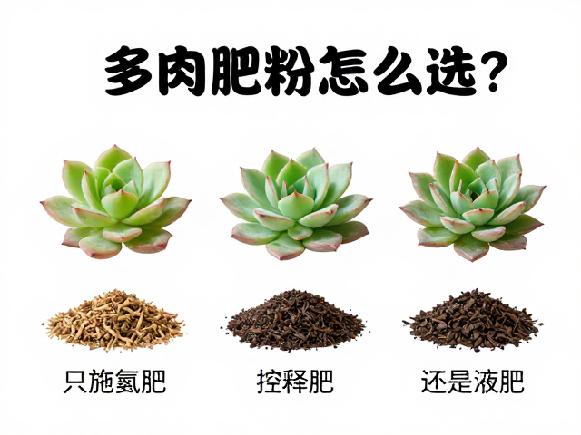 多肉肥料怎么选？全品类指南，只施氮肥？控释肥还是液肥？
