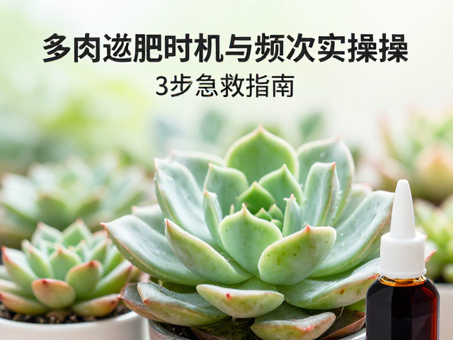 多肉施肥时机与频次实操，用液体肥后叶片发软？3步急救指南