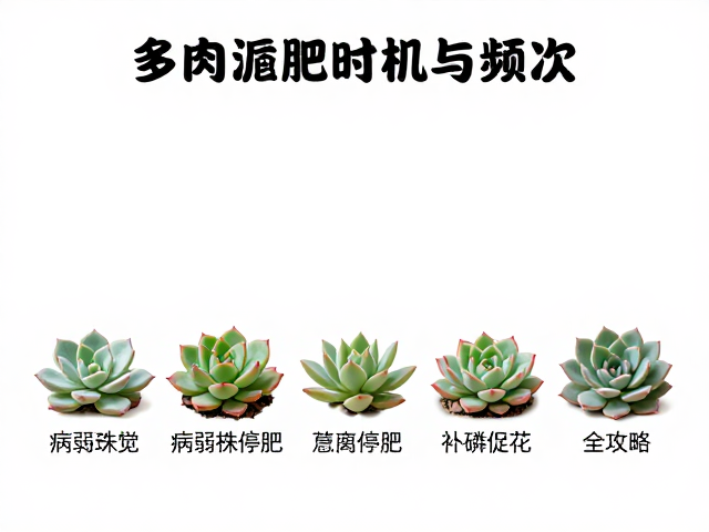 多肉施肥时机与频次，病弱株停肥，补磷促花全攻略
