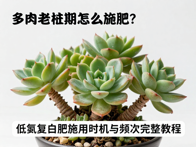 多肉老桩期怎么施肥？低氮复合肥施用时机与频次完整教程