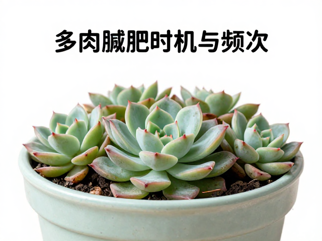 多肉施肥时机与频次，避开强光高温，严格遵循沿盆边施肥法