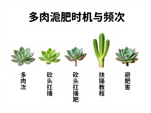 多肉施肥时机与频次，砍头扦插期禁肥，避肥害实操教程