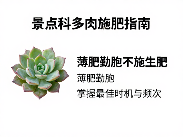 景天科多肉施肥指南，薄肥勤施不施生肥，掌握最佳时机与频次
