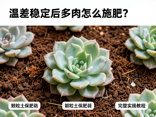 温差稳定后多肉怎么施肥？颗粒土保肥弱，附完整实操教程