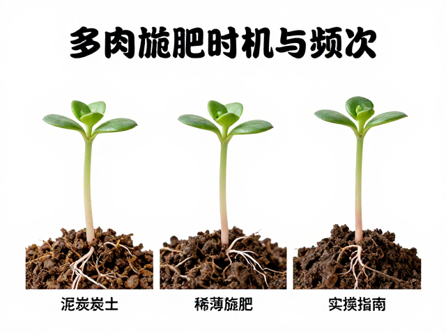 多肉施肥时机与频次，幼苗期稀薄施肥，泥炭土需控量实操指南