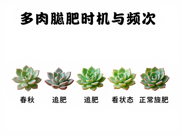 多肉施肥时机与频次，春秋正常追肥，看状态再施肥实操教程