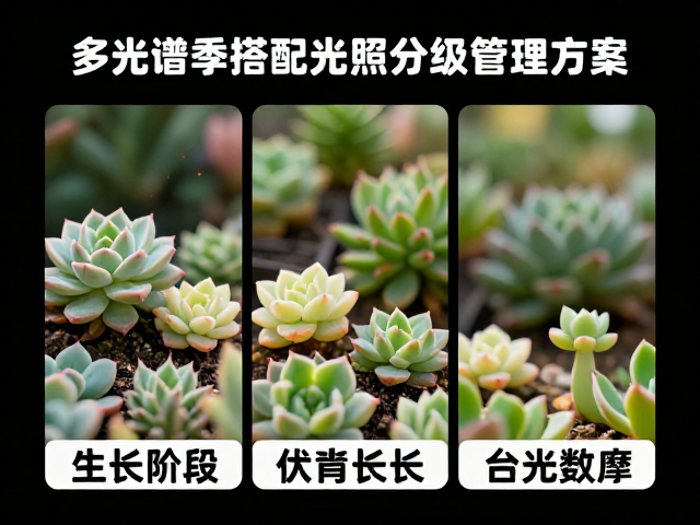 基于生长阶段的光照分级管理策略