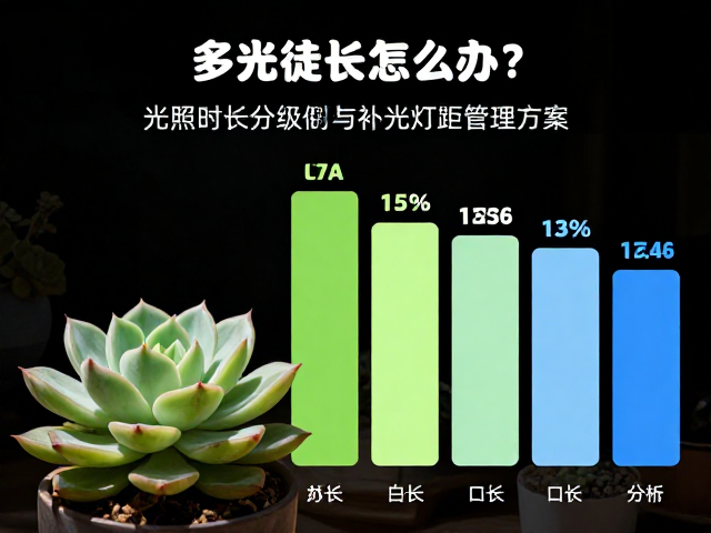 多肉徒长怎么办？光照时长分级与补光灯距管理方案