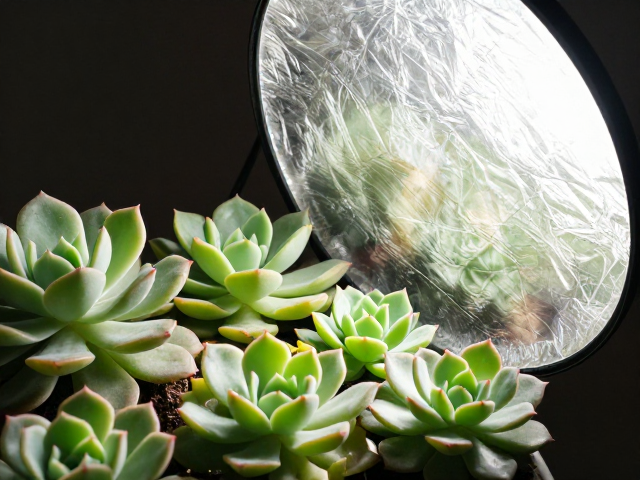 多肉光照分级管理，直射光，反光板辅助，精准控时养出极品状态