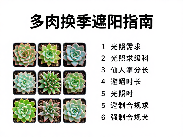 高光需求品种:景天科与仙人掌科的日照策略