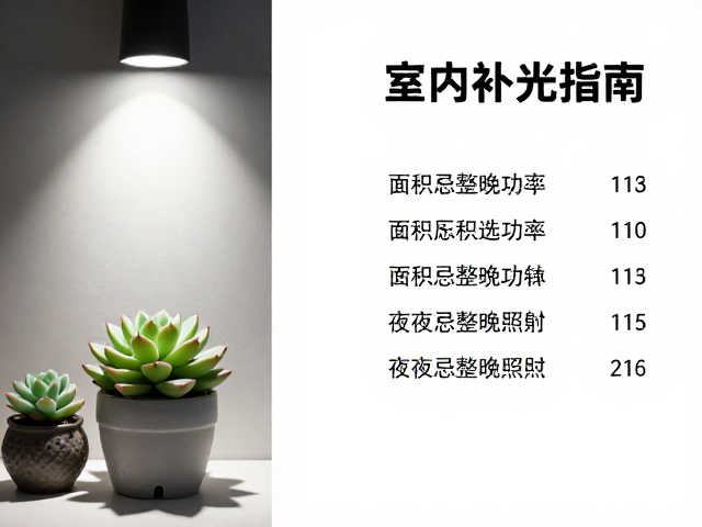 按面积计算补光功率