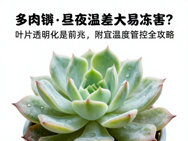 多肉昼夜温差大易冻害？叶片透明化是前兆，附适宜温度管控全攻略