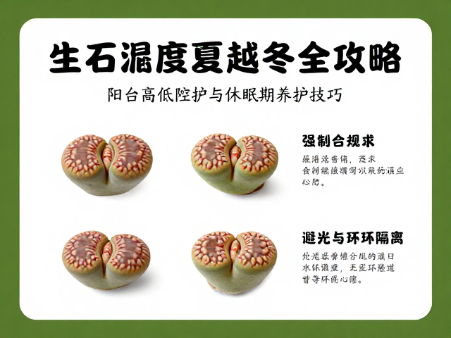 生石花度夏越冬全攻略，阳台高低温防护与休眠期养护技巧