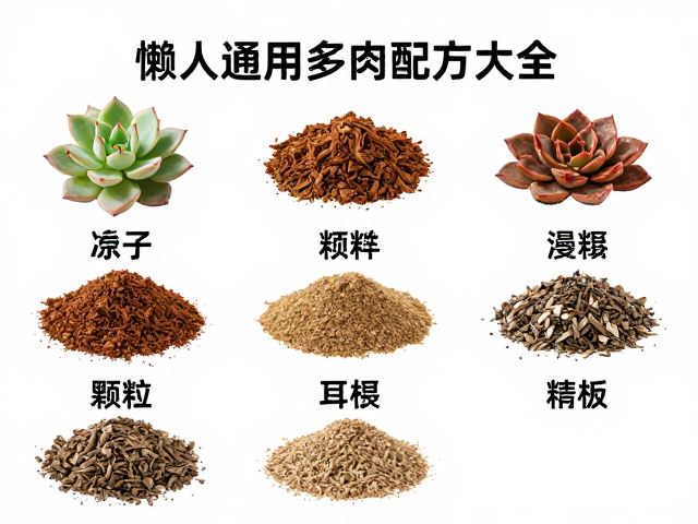 新手懒人通用多肉配土配方大全，景天科小包装阳台玩家必备