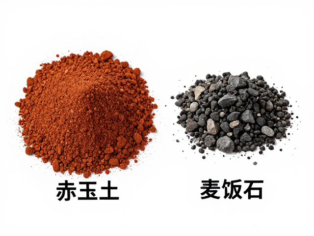 核心介质解析:赤玉土与麦饭石的物理特性