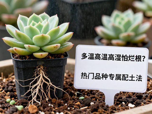 多肉高温高湿怕烂根？热门品种专属配土法，标签牌管理指南