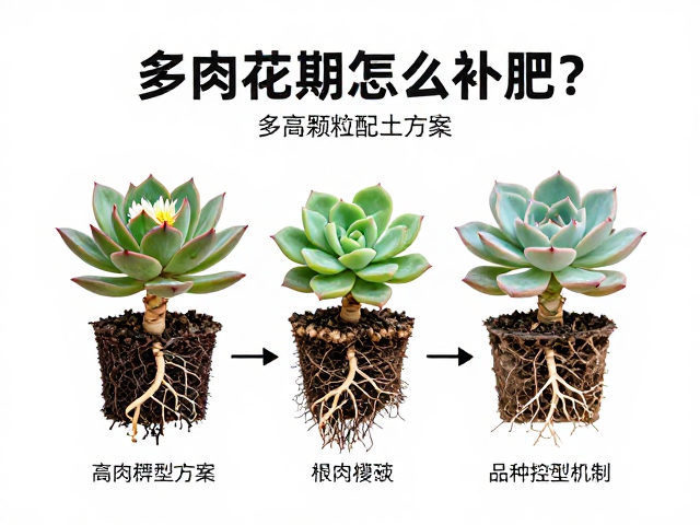 多肉开花期怎么补肥？高颗粒配土方案，专属热门品种控型指南