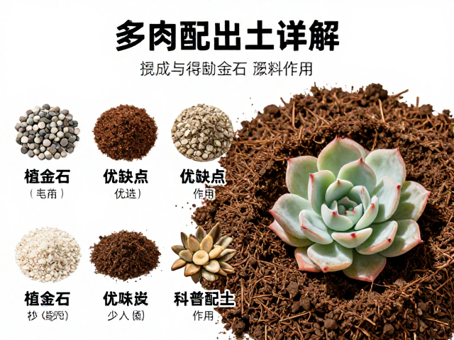 多肉配土详解，植金石优缺点与各类原料作用，科学配出土