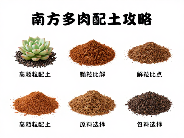 南方多肉配土攻略，高颗粒比例优缺点详解及原料选择
