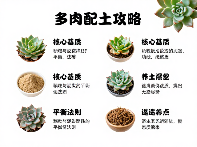 阳台多肉配土攻略，详解原料优缺点，结合光照通风养出爆盆