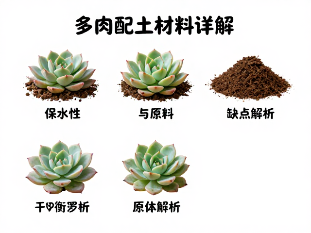 多肉配土材料详解，保水性与原料优缺点解析，教你科学选土养出爆盆多肉