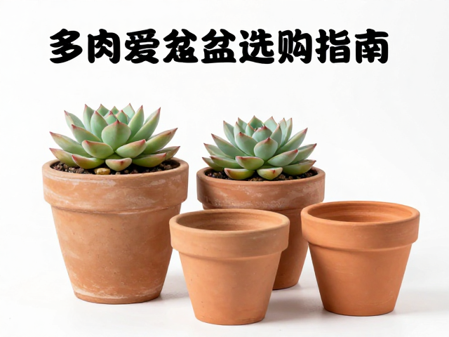 多肉粗陶盆选购指南，尺寸材质搭配，新盆清洗消毒全攻略