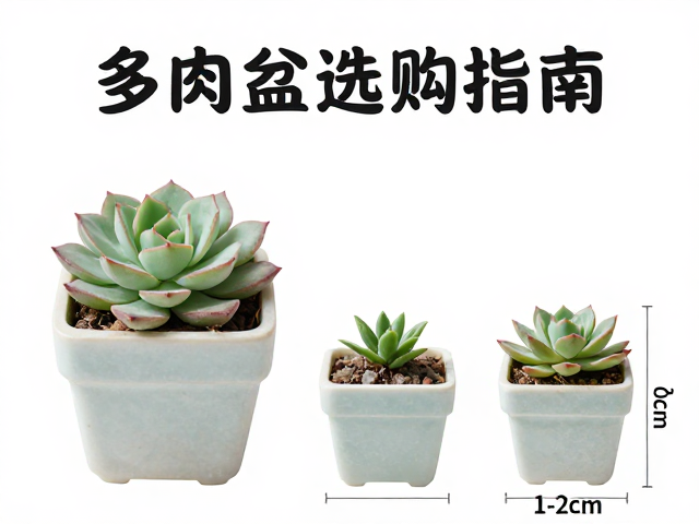 多肉花盆选购指南，透气盆防徒长，单头预留1-2cm尺寸详解