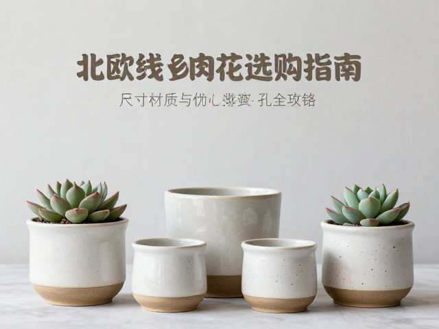 北欧陶瓷多肉花盆选购指南，尺寸材质与排水孔检查全攻略