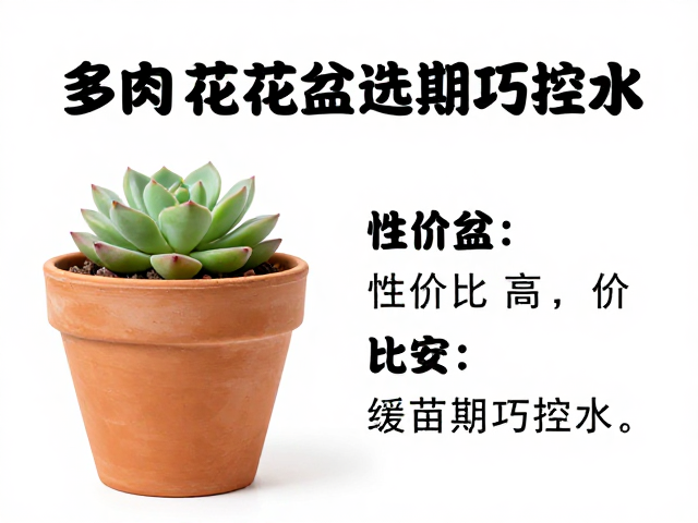多肉花盆选购指南，红陶盆性价比高，缓苗期巧控水