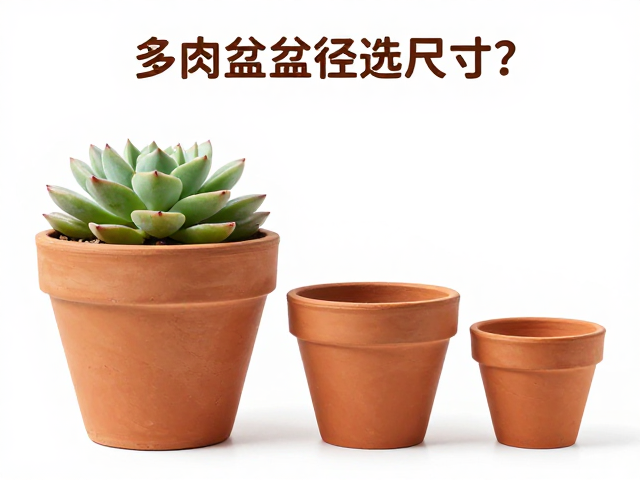 多肉花盆选购指南，红陶盆透气性强，如何按盆径选尺寸？