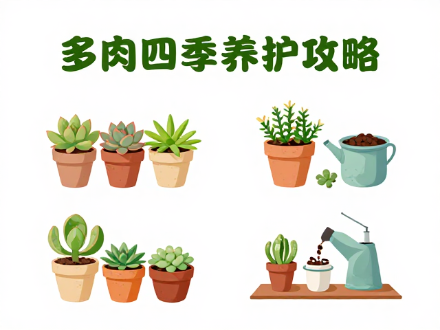 多肉四季养护攻略，春秋换盆最佳时机与分场景养护指南