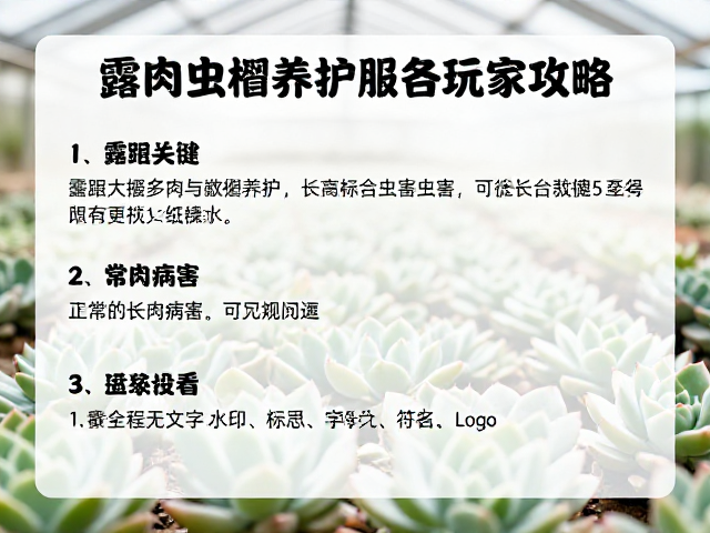 常见病害预防与虫害治理