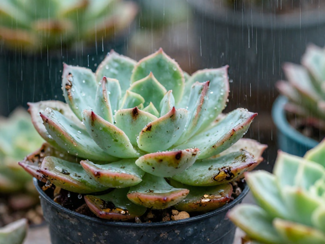 雨季多肉易黑腐？不同场景湿度适配养护方案